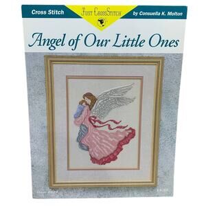 1993 Just CrossStitch #620 Angel of Our Little Ones Counted Cross Stitch Pattern